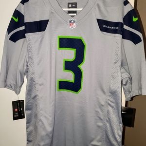 (SOLD) Nike Russell Wilson Seahawks, NFL Wolf Grey